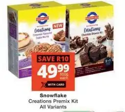 Checkers Snowflake Creations Premix Kit offer
