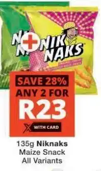 Checkers NikNaks Maize Snack offer