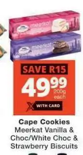 Checkers Cape Cookies offer