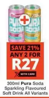 Checkers PURA Soda offer