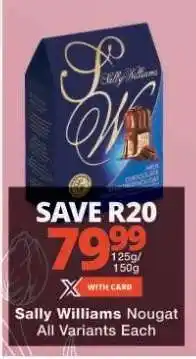 Checkers Sally Williams Nougat offer