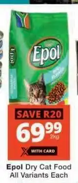 Checkers Epol Dry Cat Food offer