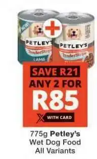 Checkers Petley's Wet Dog Food offer