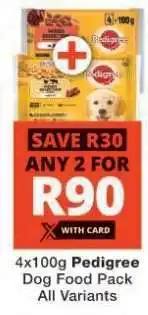 Checkers Pedigree Dog Food Pack offer