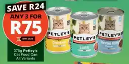Checkers Petley's Cat Food Can offer