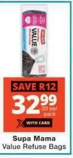 Checkers SUPA MAMA VALUE REFUSE BAGS offer