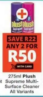 Checkers PLUSH SUPREME MULTI-SURFACE CLEANER offer