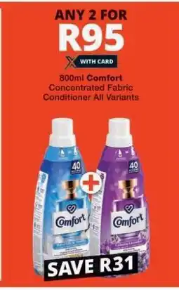 Checkers Comfort Concentrated Fabric Conditioner offer