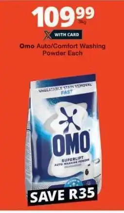 Checkers Omo Auto/Comfort Washing Powder Each offer