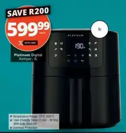 Checkers Platinum Digital Airfryer - 5L offer