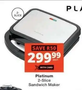 Checkers Platinum 2-Slice Sandwich Maker offer