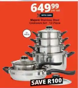 Checkers Majoré Stainless Steel Cookware Set offer