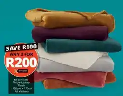 Checkers Essentials Throw Luxury Plush offer