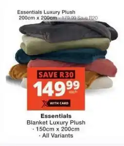 Checkers Essentials Blanket Luxury Plush offer