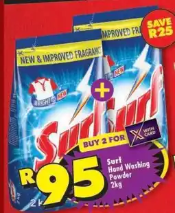 Shoprite Surf Hand Washing Powder-2Kg offer