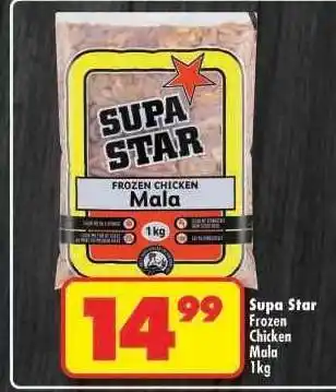Shoprite SUPA STAR FROZEN CHICKEN MALA 1kg offer