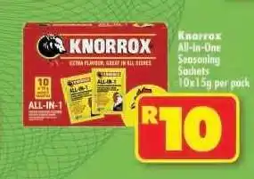 Shoprite KNORROX ALL-IN-ONE SEASONING SACHETS offer