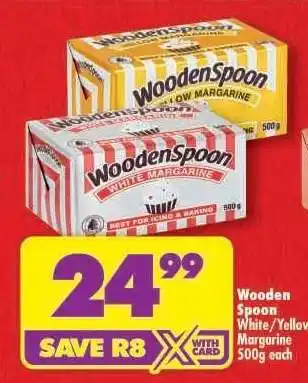 Shoprite Wooden Spoon White/Yellow Margarine offer