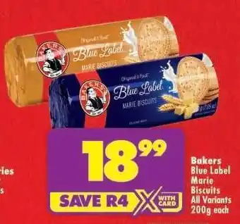 Shoprite Bakers Blue Label Marie Biscuits offer