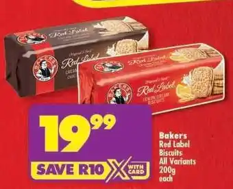 Shoprite BAKERS Red Label Biscuits offer