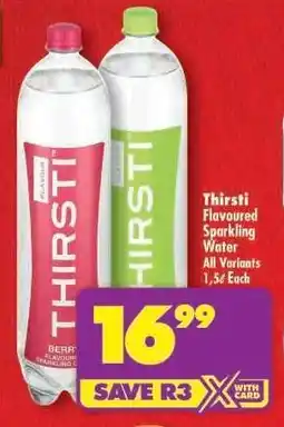 Shoprite THIRSTI Flavoured Sparkling Water offer