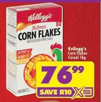 Shoprite Kellogg's Corn Flakes Cereal 1kg offer