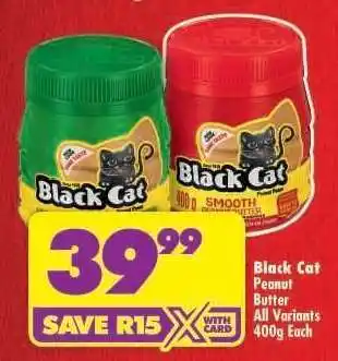 Shoprite BLACK CAT PEANUT BUTTER offer
