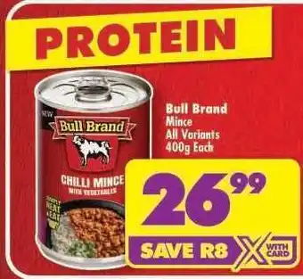 Shoprite Bull Brand Mince offer
