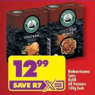 Shoprite Robertsons Spice Refill offer