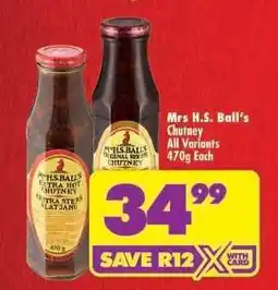 Shoprite Mrs H.S.Ball's Chutney offer
