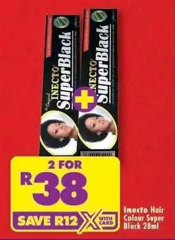 Shoprite Inecto Hair Colour Super Black 28ml offer