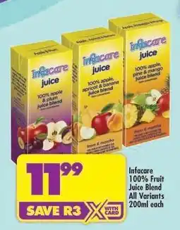 Shoprite INFACARE 100% FRUIT JUICE BLEND offer