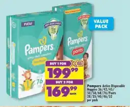 Shoprite Pampers Active Disposable Nappies offer