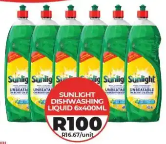 1UP Sunlight dishwashing liquid offer