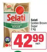 Spar Selati Golden Brown Sugar-2kg offer