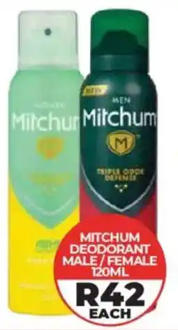 1UP Mitchum deodorant male/ female offer