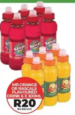 1UP Mr orange or rascals flavoured drink offer