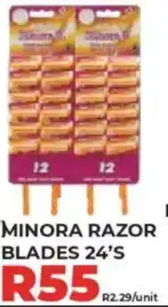 1UP Minora razor blades offer