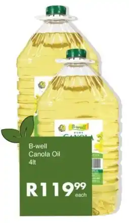 Save B-well Canola Oil offer