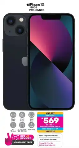 Game iPhone 13 128GB Pre-owned offer