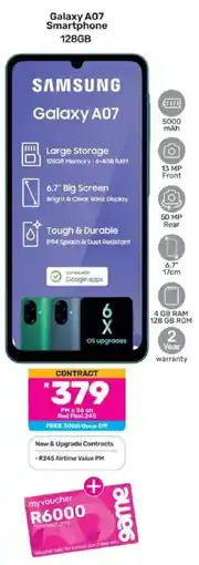 Game Samsung Galaxy A07 Smartphone 128GB offer