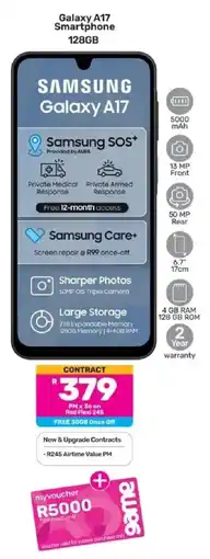Game Samsung Galaxy A17 Smartphone 128GB offer