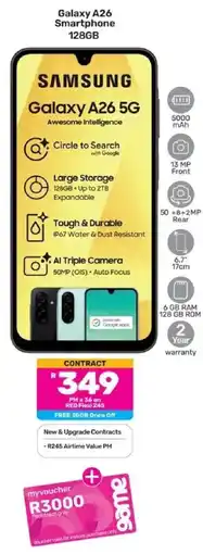 Game Samsung Galaxy A26 Smartphone 128GB offer