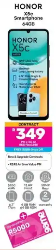 Game Honor X5c Smartphone 64GB offer