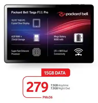 Makro Packard Bell Targa F11 Pro offer