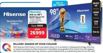 Makro Hisense 248 cm 98" QLED Smart TV offer