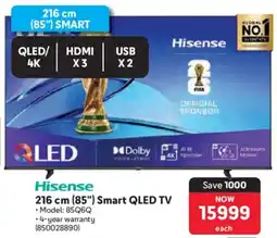 Makro Hisense 216 cm 85" Smart QLED TV offer