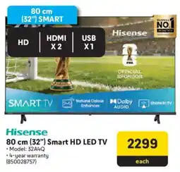 Makro Hisense 80 cm 32" Smart HD LED TV offer
