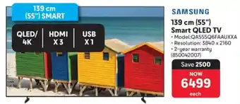 Makro Samsung 139 cm 55" Smart QLED TV offer