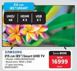 Makro Samsung 215 cm 85" Smart UHD TV offer